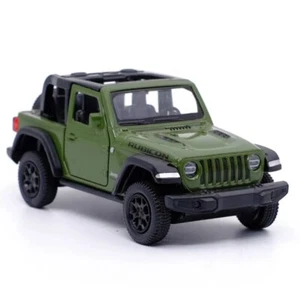 JEEP WRANGLER RUBICON OPEN TOP 4x4 OFF ROAD SUV ~1/36 GREEN DIECAST CAR MODEL - Picture 1 of 6