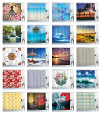 Printed Polyester Shower Curtain for Bathroom 70 Inches Long