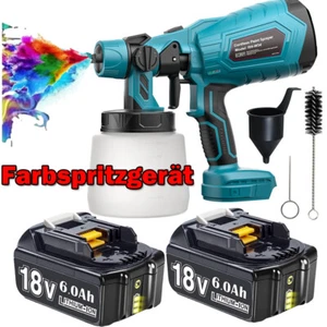 Für Makita 18V Farbsprühsystem / Akku Elektrische Farbspritzpistole Sprühpistole - Bild 1 von 21