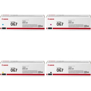 TONER ORIGINALE CANON 067 BK C M Y 1350/1250 pagine i-SENSYS MF 650 Series - Foto 1 di 5
