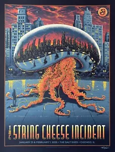 18x24 Gig Poster| 2025 The String Cheese Incident Chicago Print By Schaw - Picture 1 of 1