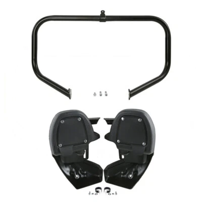 Lower Vented Leg Fairings & Engine Bar Fit For Harley Street Road Glide 09-13 12 - Image 1 of 4