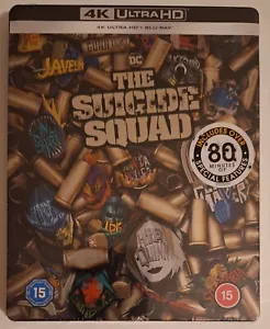 The Suicide Squad 4K UHD Blu-ray Steelbook - UK Edition- New & Sealed - Picture 1 of 7