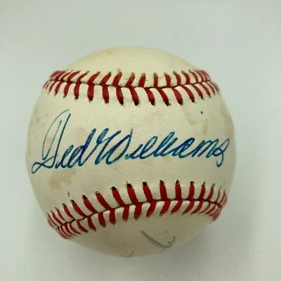 Ted Williams & Carl Yastrzemski Signed Vintage American League Baseball PSA DNA - Image 1 of 4