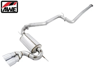 AWE Tuning Touring Cat-Back Exhaust w/ Chrome Tips For 2013-2018 Ford Focus ST - Image 1 of 4
