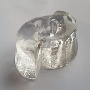 Galway Crystal glass candle holder vintage Ireland fern leaf art design - Picture 1 of 15