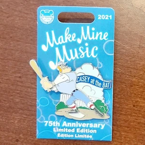 NUEVO Pin Casey At The Bat de los Parques Disney/Hacer Mina Música 75 Aniversario LE 2021 - Imagen 1 de 4