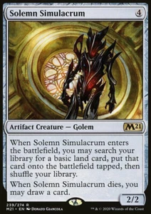 MTG Core Set 2021 M21 Solemn Simulacrum Magic the Gathering Card NM/M PACK FRESH - Picture 1 of 1