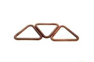 Pack of 10 Triangular Triangle Shape Macrame Rings, 99mm, Craft, Hobby. S7784 - Picture 1 of 2