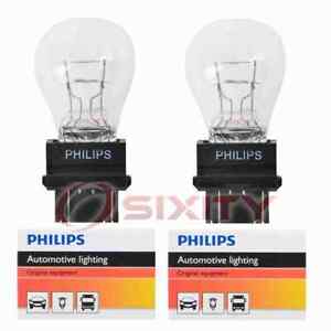 2 pc Philips Tail Light Bulbs for Dodge Caravan Challenger Charger Dakota rq