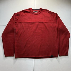 Abercrombie & Fitch Crewneck Sweater Men’s XL Muscle Red A+92 Long Sleeve Y2K - Picture 1 of 7