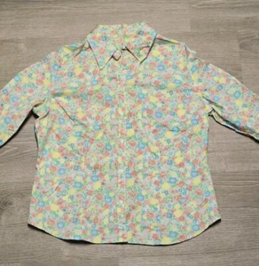 Chadwick Mujer Manga Larga Floral Largo Abotonado Talla 14 - Imagen 1 de 11