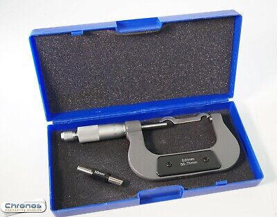 50-75mm Engineers  Metric Micrometer  With Carbide Faces • 17.95£