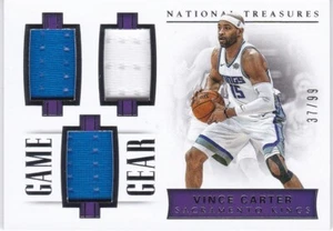 VINCE CARTER 2017-18 Panini National Treasures - Game Gear Triples  /99 - Imagen 1 de 2