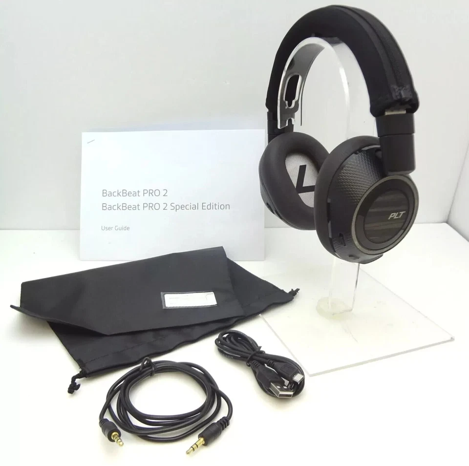 POLY BackBeat PRO 2 Wireless Bluetooth Noise Cancelling Headphones Black & Tan - Image 1 of 1