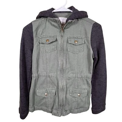 Full Tilt Tilly's Utility Cargo Jacket Juniors Size M - Image 1 of 4