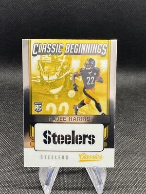 2021 Panini Classics CLASSIC BEGINNINGS - NAJEE HARRIS Steelers ROOKIE RC - Image 1 of 4