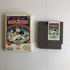 1991 Vintage MONOPOLY Nintendo NES Video Game With Box