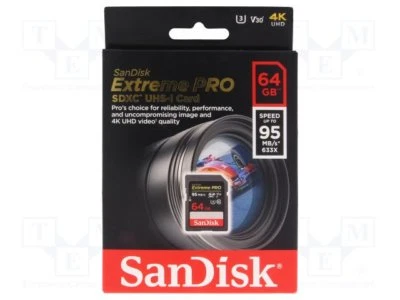 Sandisk 64GB Extreme Pro FS V10 4K HD SD card fo Nikon P900 P610 P530 P520 P510  - Image 1 of 3