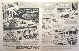 Anuncio impreso vintage 1952 Borg-Warner Engineered Products Ripley's Believe It Or Not - Imagen 1 de 4