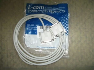 L-Com 10 ft Cable Assembly Model SP8083 DB25 Pin - Male to Female - Picture 1 of 1
