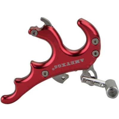 4 Fingers Archery Release Aid Quick Release Thumb Caliper Compound Bow Shooting - Image 1 of 4