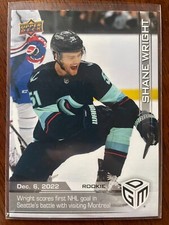 Shane Wright 2022-23 Upper Deck Game Dated Moments RC /1199 #26  (In-Hand)