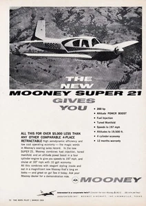 1964 Mooney Super 21 Aircraft Ad 2/2/2025k - Bild 1 von 1