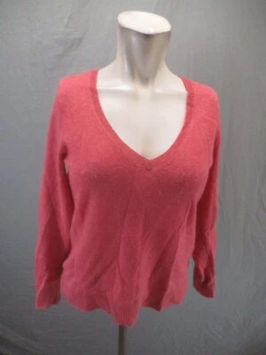 Suéter de invierno elástico con cuello en V 100 % cachemir rosa talla S de Ann Taylor 954 Foto 1 de 4