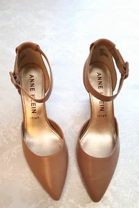 ANNE KLEIN  Damen  Leder  Schuhe  SLINGBACK  BEIGE  GR. 41   * TOP ZUSTAND * - Bild 1 von 8