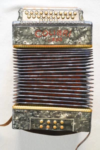 Antike B & ES Stahltöne HARMONIKA - Modell Colibri Luxus - Ziehharmonika Fund - Bild 1 von 9