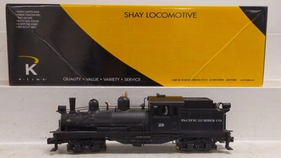 K-Line K3499-0028CC Pacific Lumber Shay Loco w/TMCC #28 EX/Box - Image 1 of 4