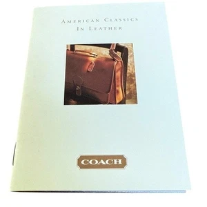 Vintage Coach Brochure 1992 American Classics in Leather Mini Pamphlet - Picture 1 of 7