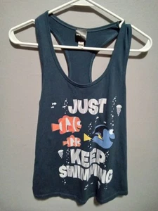 Tanktop Damen M Disney Pixar blau Grafik Findet Nemo leicht Sommer - Bild 1 von 4