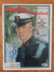 ROGER STAUBACH signed Sports Illustrated 1963 Magazine PSA AO89967 COWBOYS NAVY - Picture 1 of 3