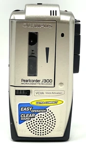 Grabadora de microcassette Olympus Pearlcorder J300 activada por voz *probada* - Imagen 1 de 11