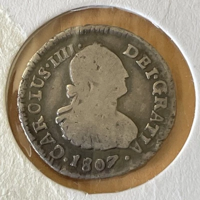 1807 Fr Chilean 1/2 Reale VG-F (#1148) - Image 1 of 2