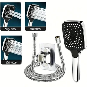 3Modi Duschkopf Hochdruck Handbrause Duschbrause Wassersparend 1.5m Schlauch - Bild 1 von 9