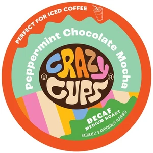 Decaf Flavored Coffee Pods, Peppermint Chocolate Mocha, Decaffeinated Coffee ... - Picture 1 of 7