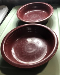 Vintage Fiesta HLC Burgund 7" Müslischale Menge 2 - Bild 1 von 6