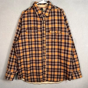Element Mens Size Large Plaid Button-Up Flannel Themal Lined Shirt - Picture 1 of 7