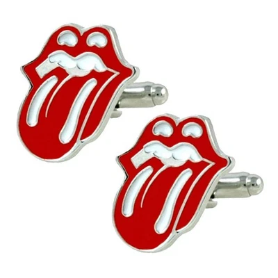 Gemelos Rolling Stones Música Rock Clásica Labios Lengua Roja NUEVO con BOLSA DE REGALO Foto 1 de 4