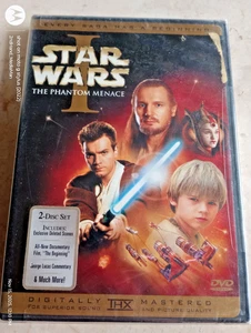 NEW SEALED STAR WARS THE PHANTOM MENACE 2 DISC DVD SET - Foto 1 di 2