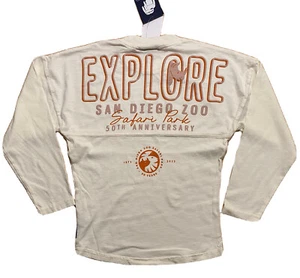 Spirit Jersey SAN DIEGO ZOO SAFARI PARK 50th Anniv. Beige Youth Size XS NWT - Picture 1 of 7