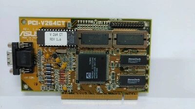 Asus PCI-V264CT Video Card, VGA, 1MB, ATI Mach64 - Image 1 of 4