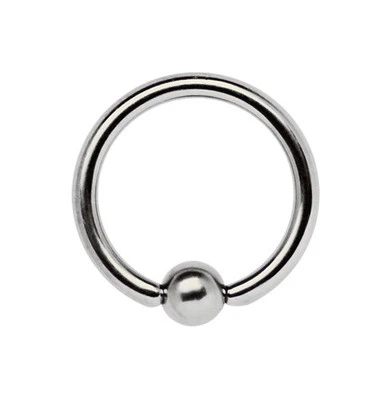 Orecchio Labbra Naso Piercing Gioielli Bcr Anello 1,2mm Spessore Con Clip Sfera - Immagine 1 di 2