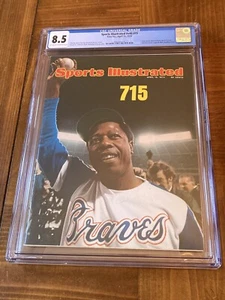 Hank Aaron Sports Illustrated CGC 8.5 OW/White Newsstand-HR 715- Very High Grade - Picture 1 of 4