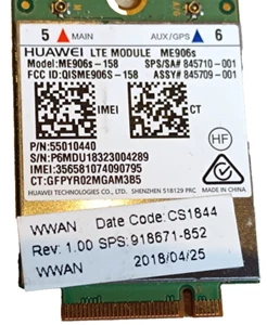 Carte wifi Think Pad Haut débit mobile Huawei ME906S 4G LTE PCI Express M.2 - Photo 1/2