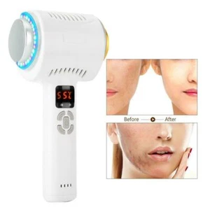 Hot Cold Hammer LED Light Lymphatic Face Skin Rejuvenation Lifting Machine - Picture 1 of 15