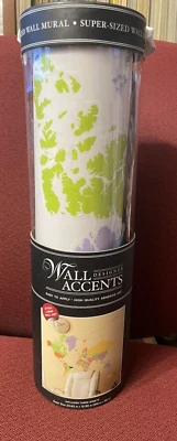 World Map Wall Accents Decal,  Multi Colored 23.62 x 12.59 in. in 3 sheets.  NWT - Image 1 of 4